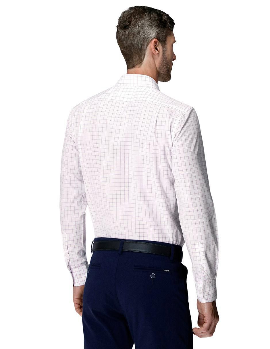 Camisa business casual de algodón manga larga para hombre 3