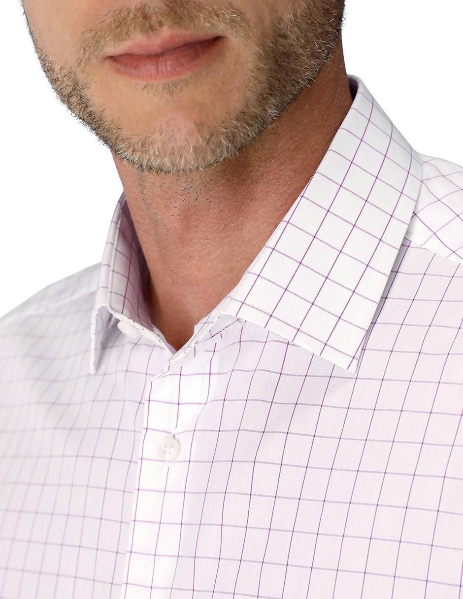 Camisa business casual de algodón manga larga para hombre 2