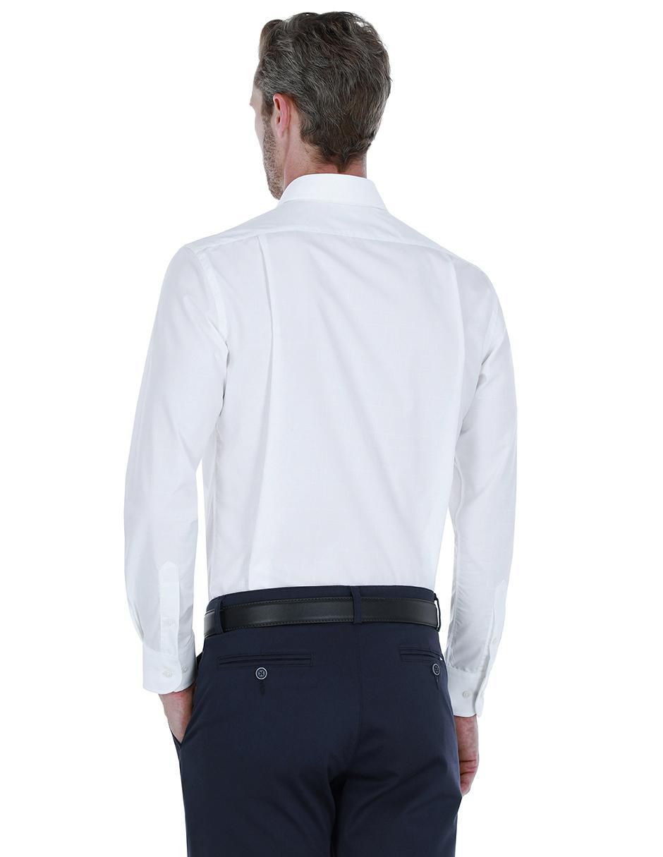 Camisa formal de algodón manga larga para hombre 4