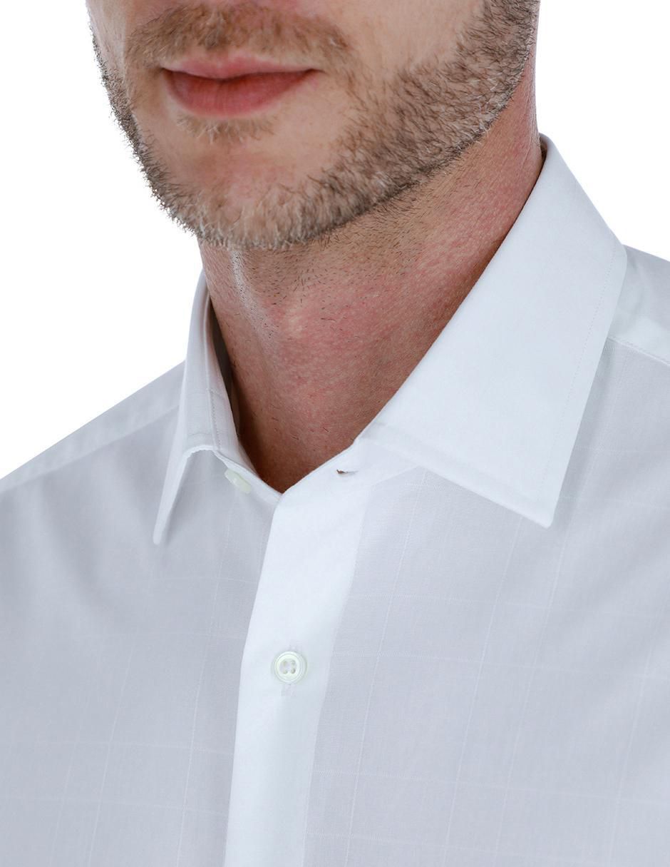 Camisa formal de algodón manga larga para hombre 2