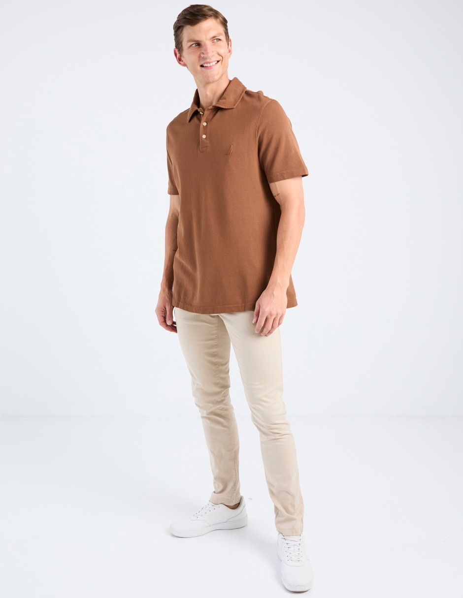 Playera tipo polo nautica para hombre