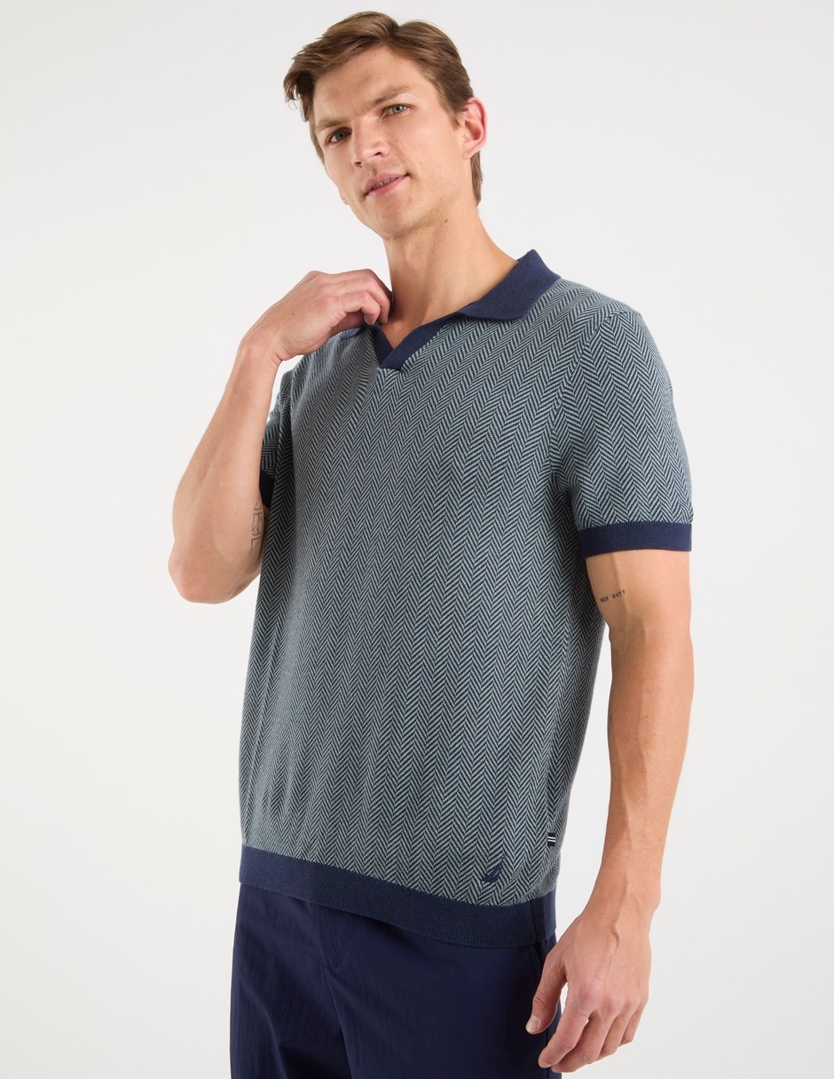 Playera tipo polo nautica para hombre