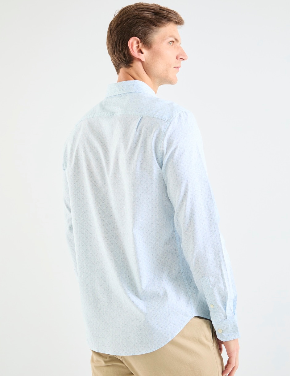 Camisa casual Nautica manga larga para hombre