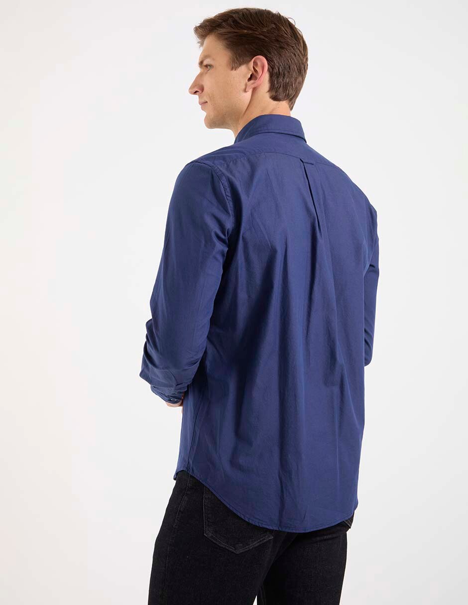 Camisa casual Scappino de algodón manga larga para hombre