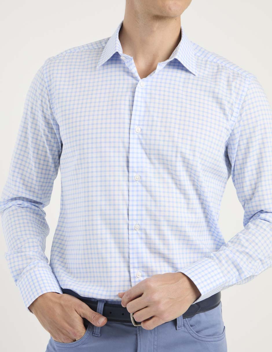 Camisa de vestir Scappino de algodón manga larga para hombre