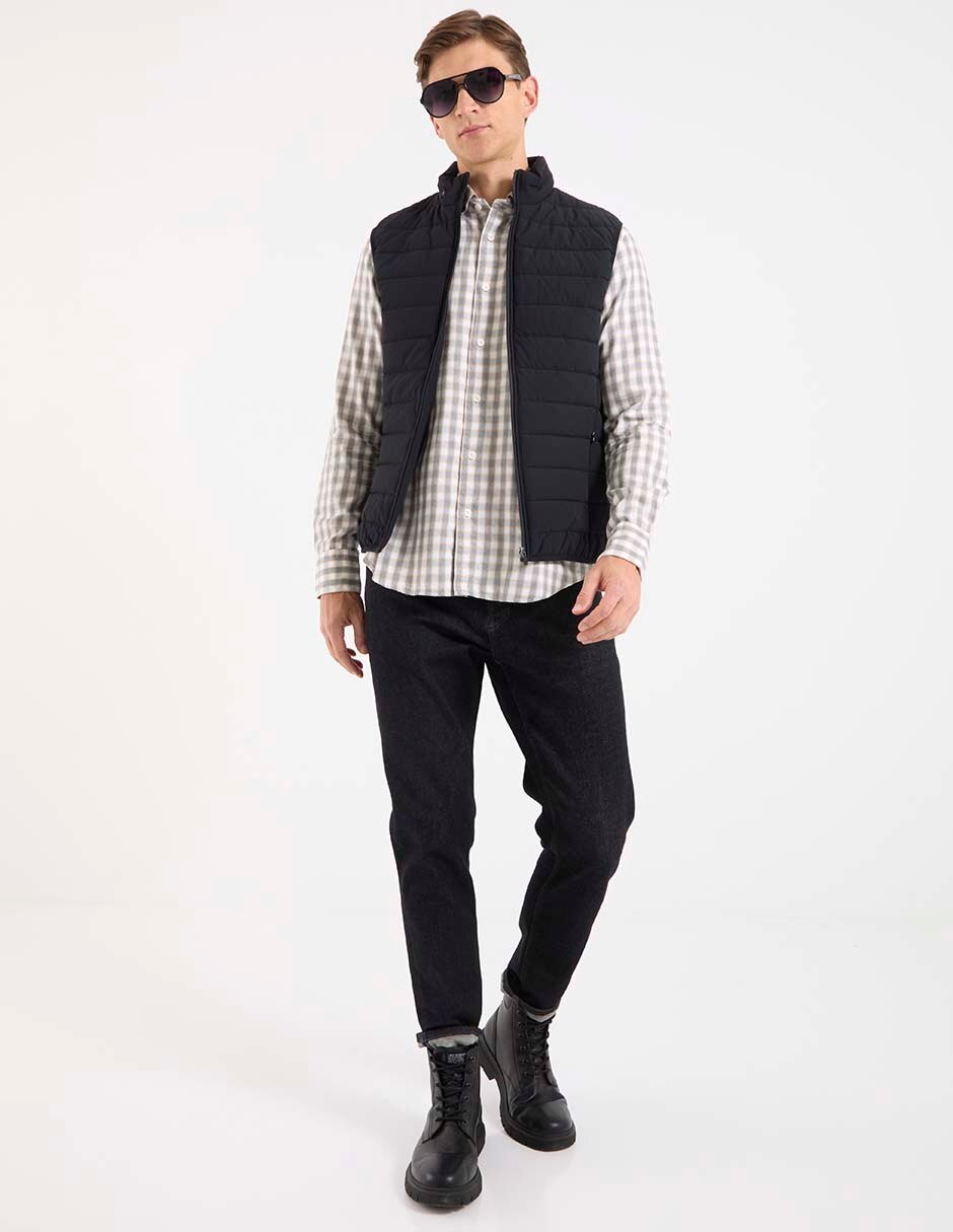 Camisa casual de algodón manga larga para hombre 6