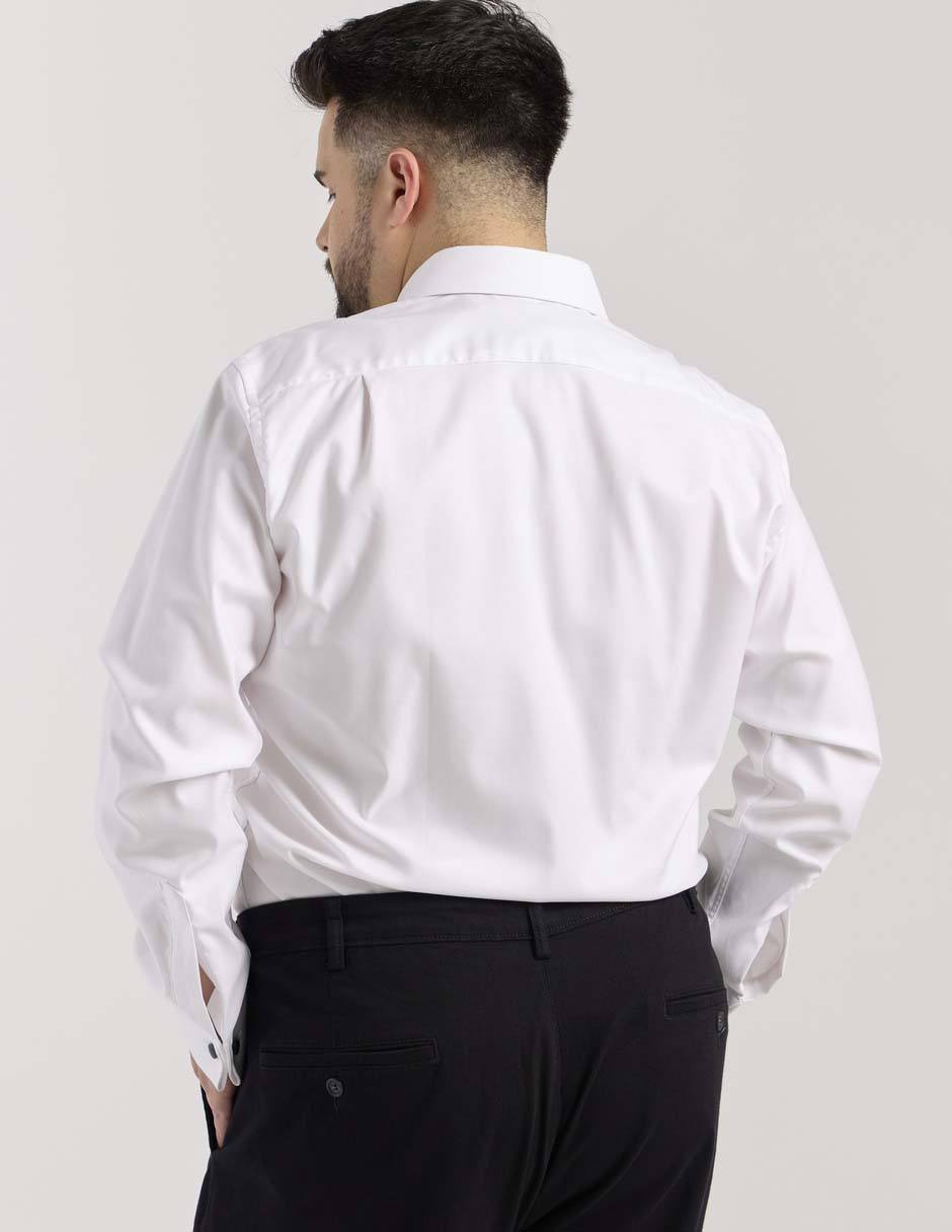 Camisa de vestir de algodón manga larga para hombre 5
