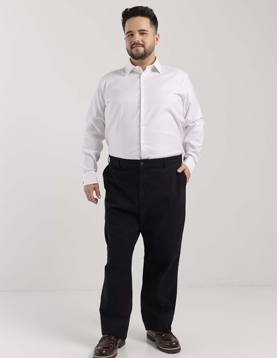 Camisa de vestir de algodón manga larga para hombre 6