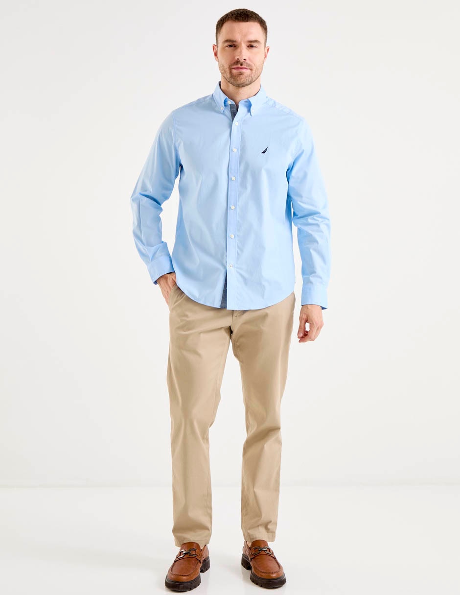 Camisa casual de algodón manga larga para hombre 3