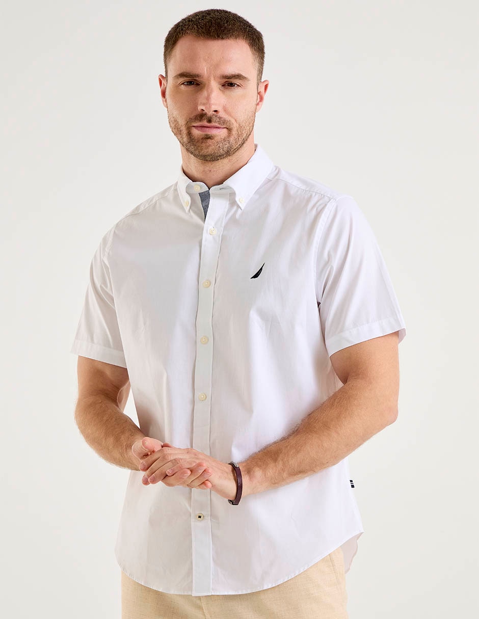 Camisa casual de algodón manga corta para hombre Camisa casual de algodón manga corta para hombre