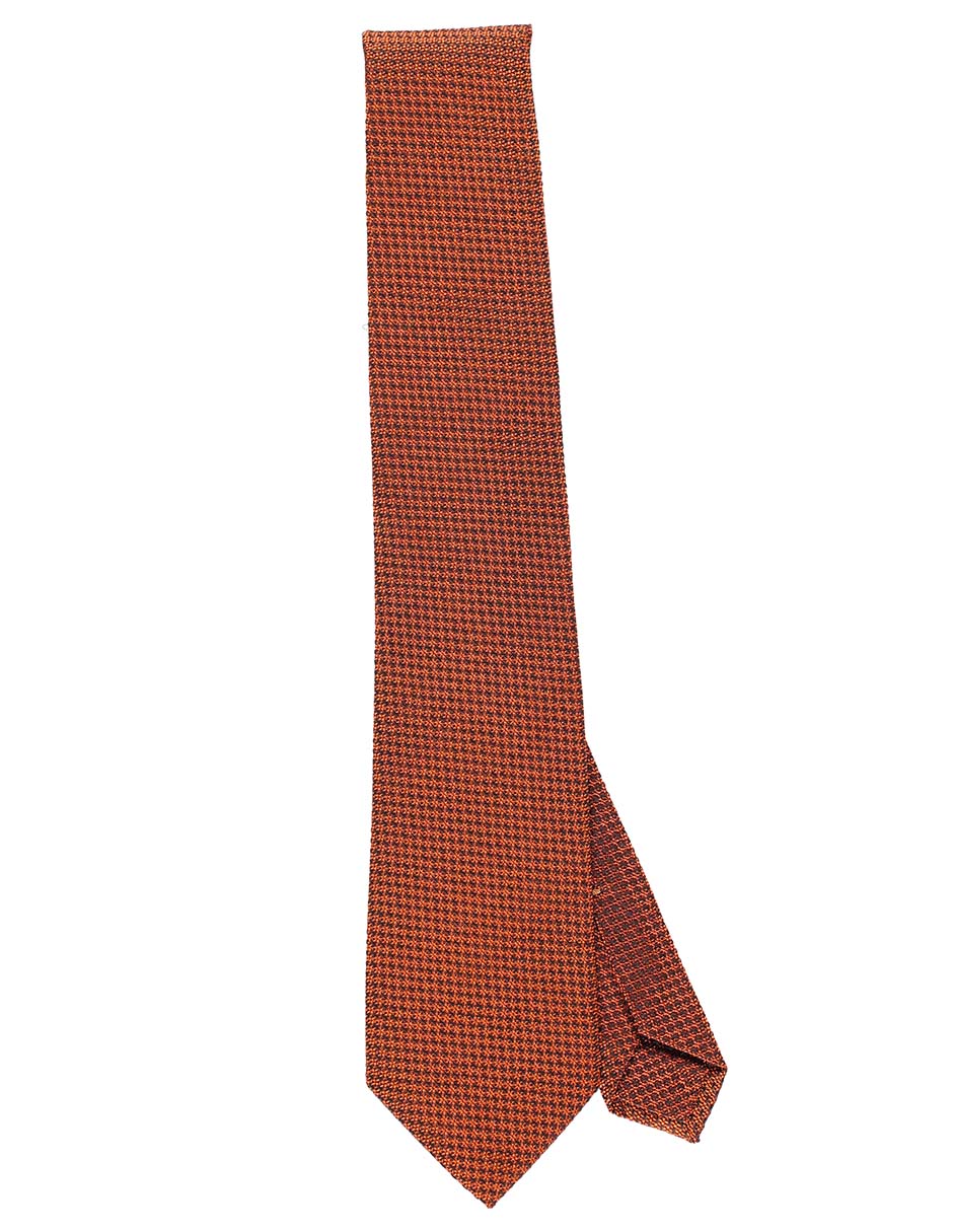 Corbata Scappino regular de seda estampado microprint para hombre