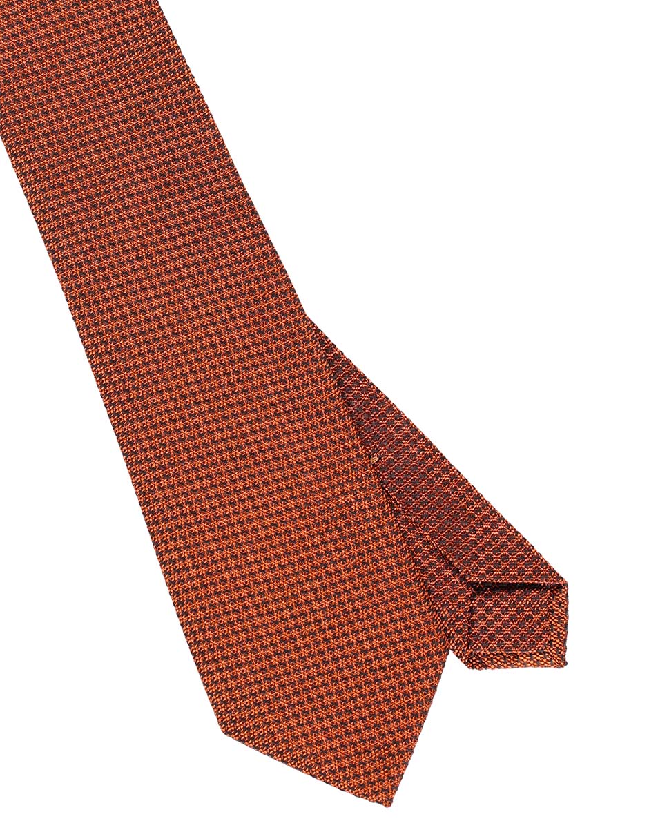 Corbata Scappino regular de seda estampado microprint para hombre