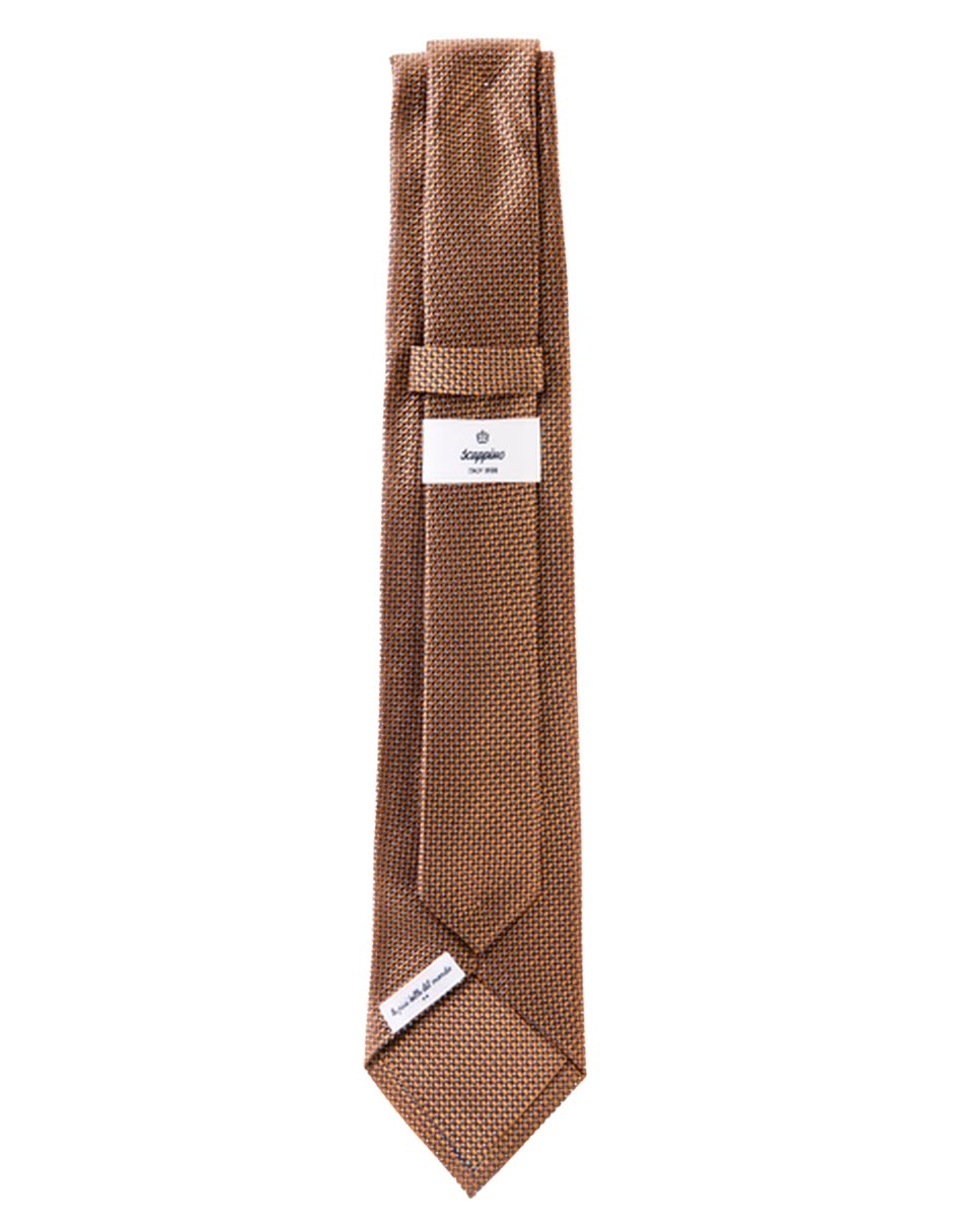 Corbata Scappino regular de seda estampado para hombre