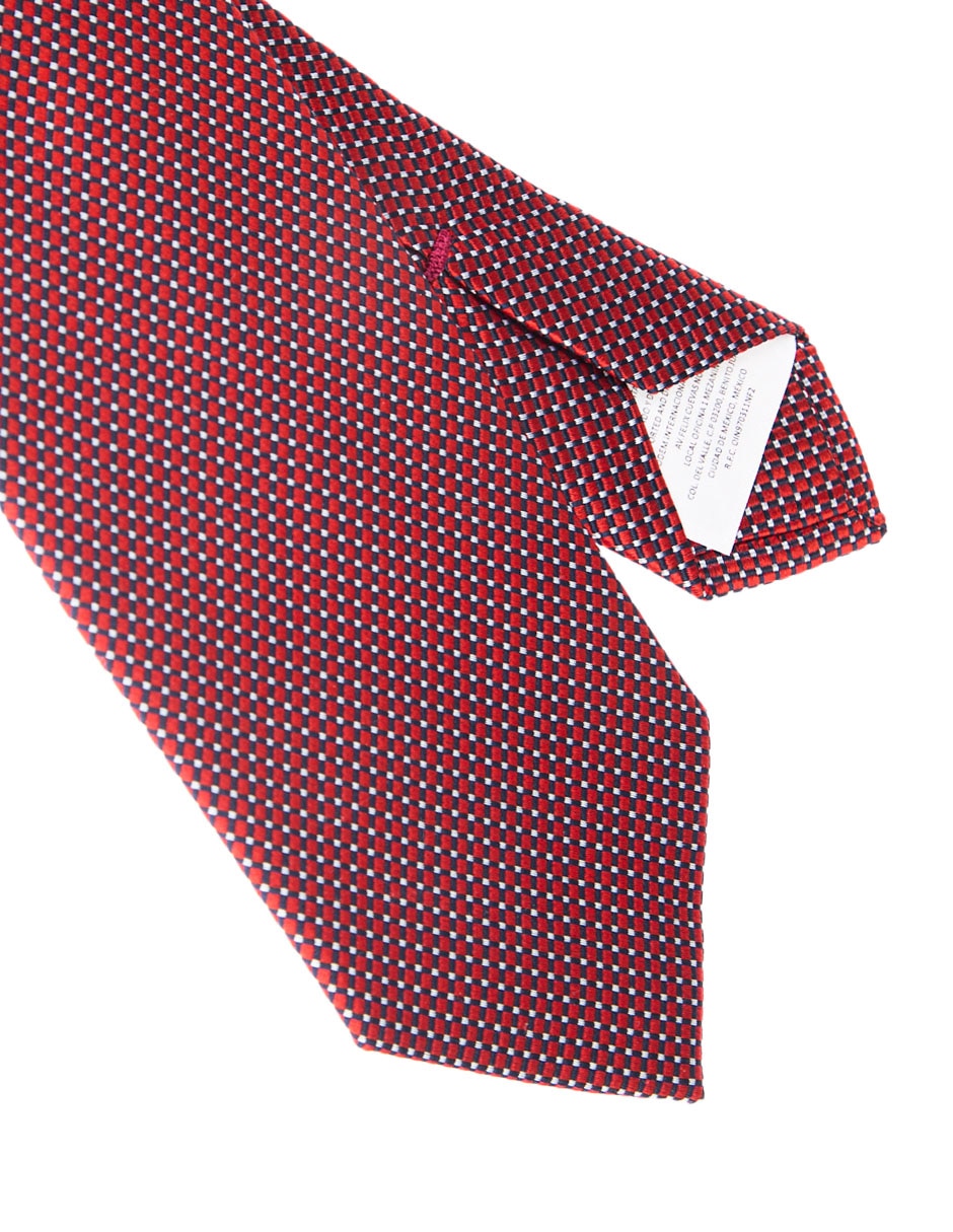 Corbata regular de seda estampado para hombre 3