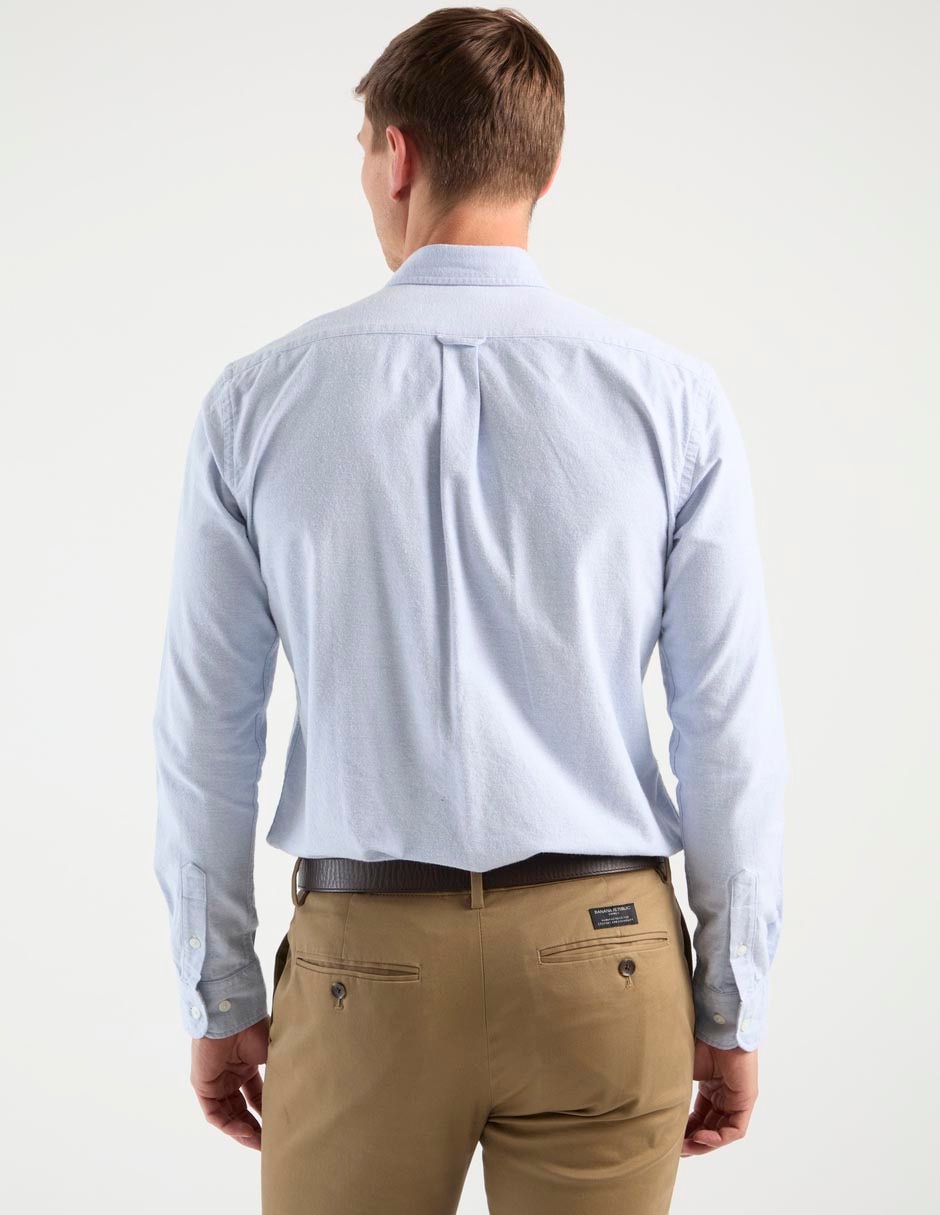 Camisa casual Scappino de algodón manga larga para hombre