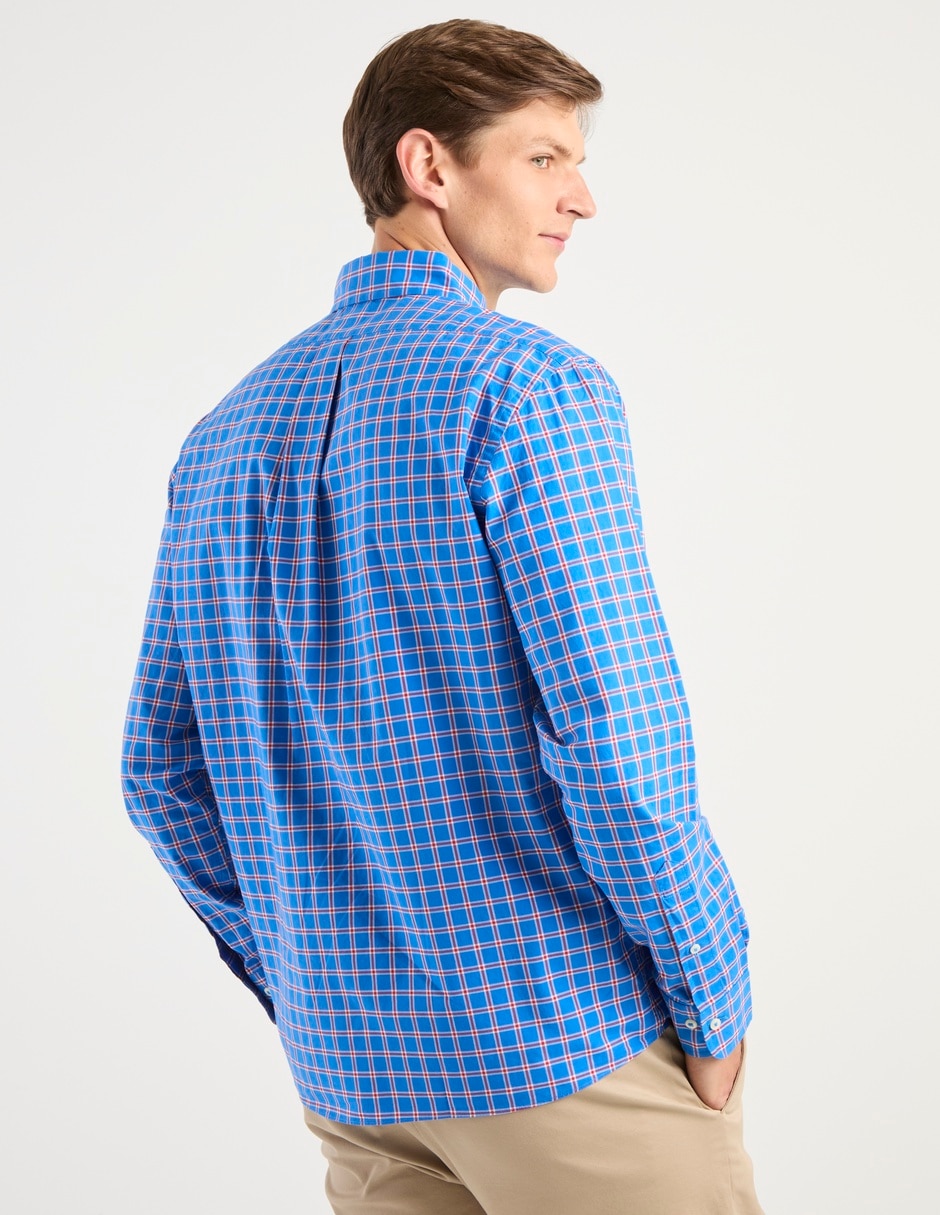 Camisa casual de algodón manga larga para hombre 5