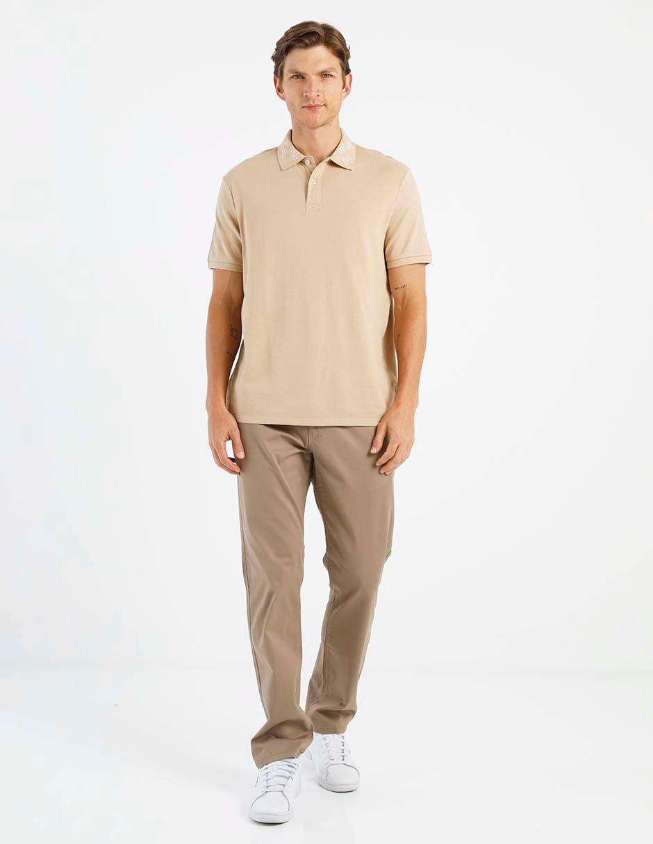 Pantalón chino regular de algodón para hombre 3