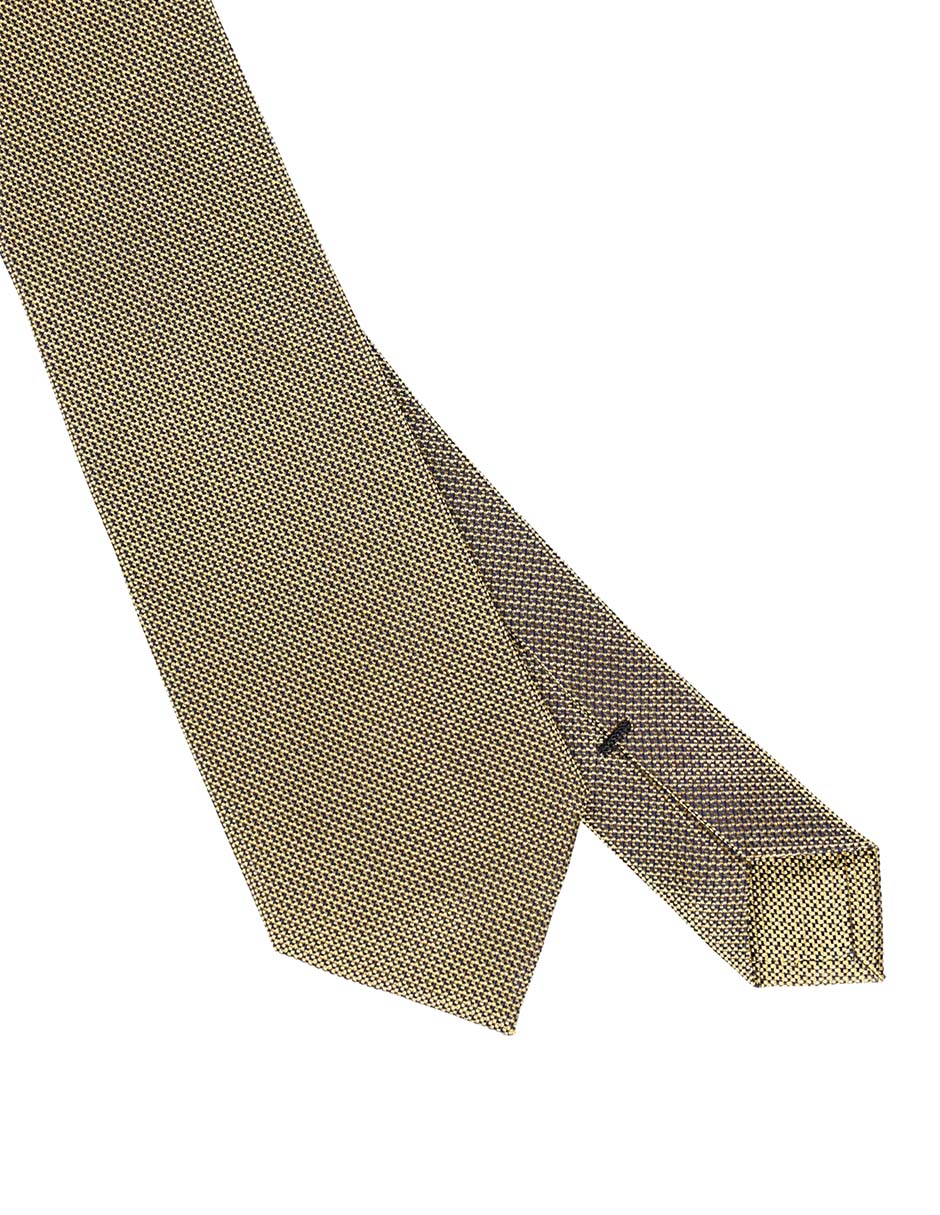 Corbata Scappino regular de seda estampado microprint para hombre