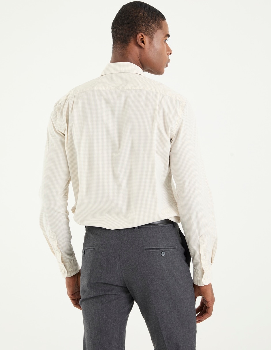 Camisa casual de algodón manga larga para hombre 4