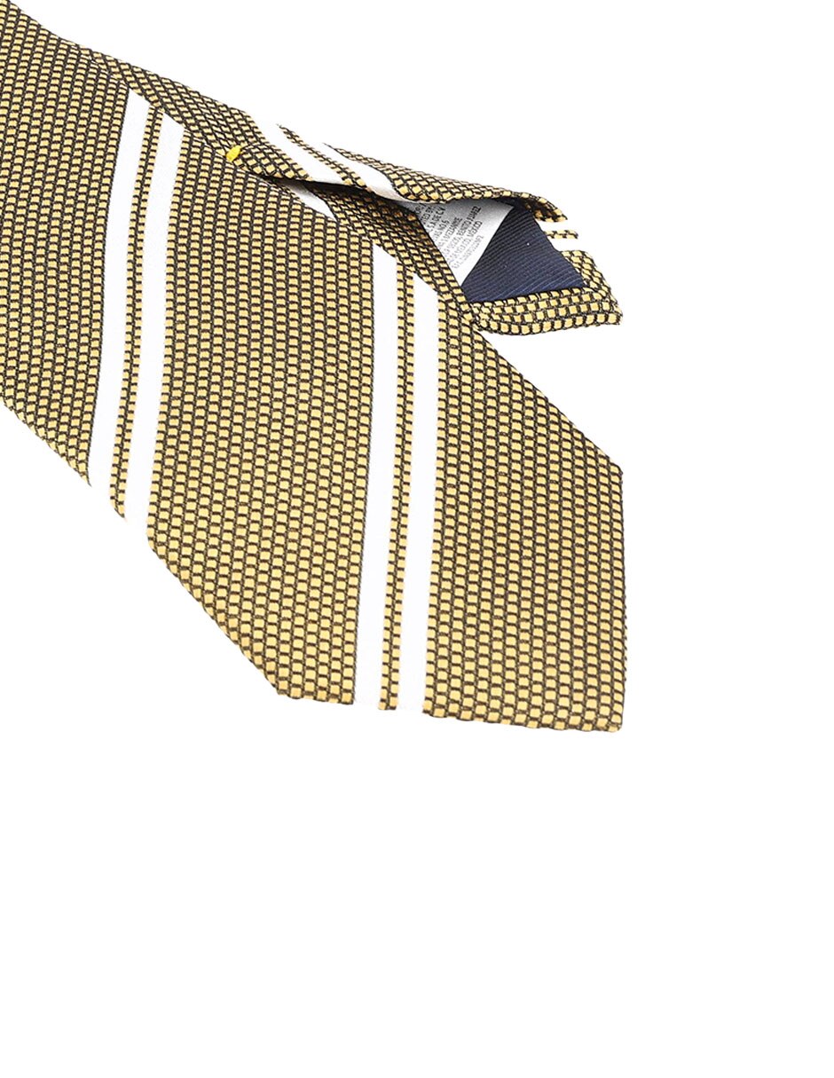 Corbata Scappino regular de seda estampado a rayas para hombre