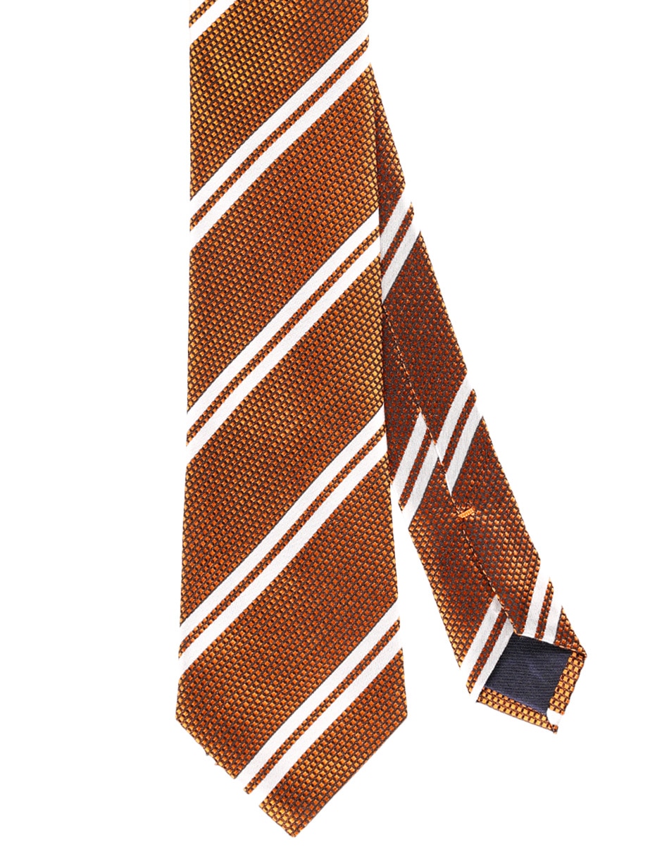 Corbata regular de seda estampado a rayas para hombre Corbata regular de seda estampado a rayas para hombre