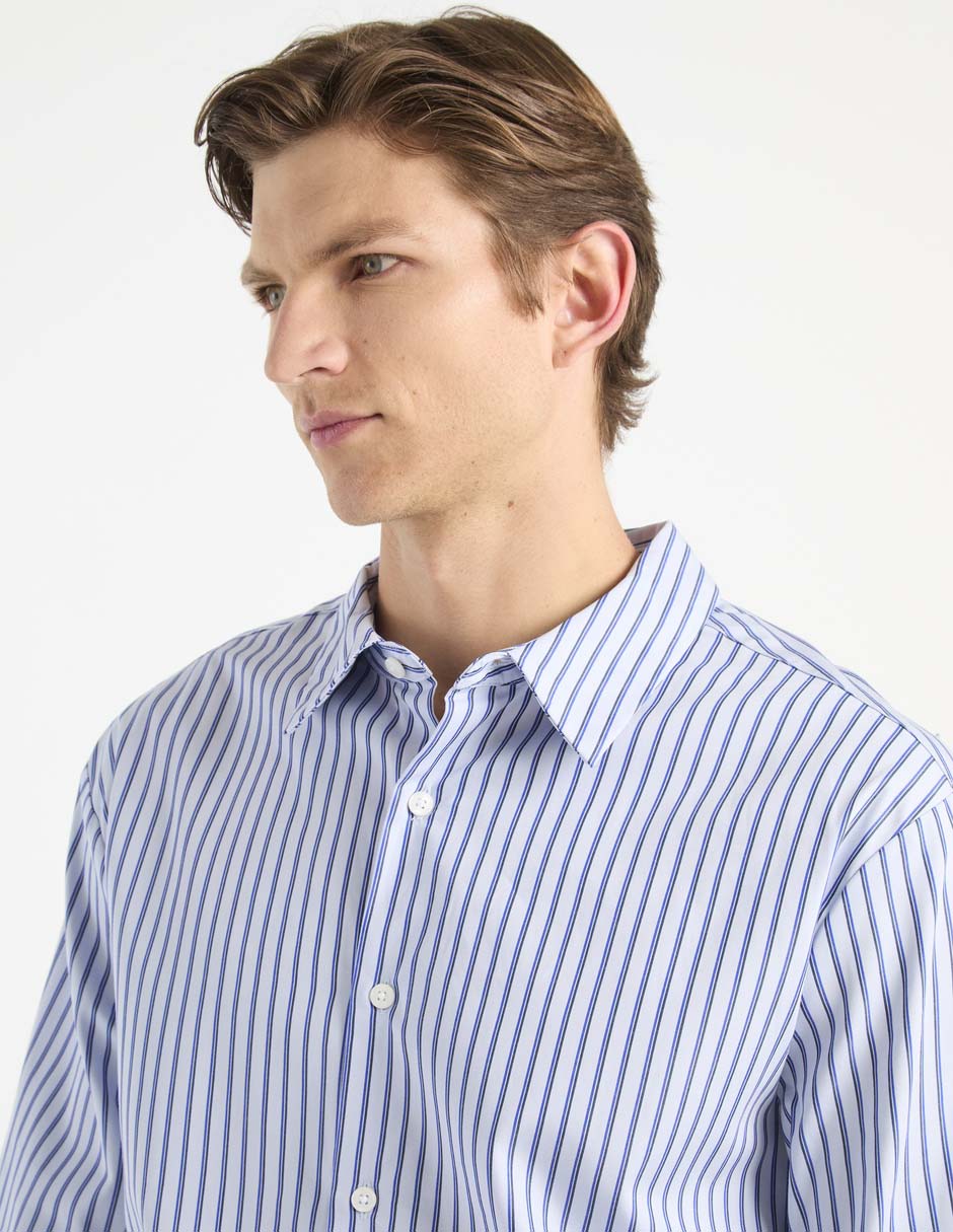 Camisa casual de algodón manga larga para hombre 2