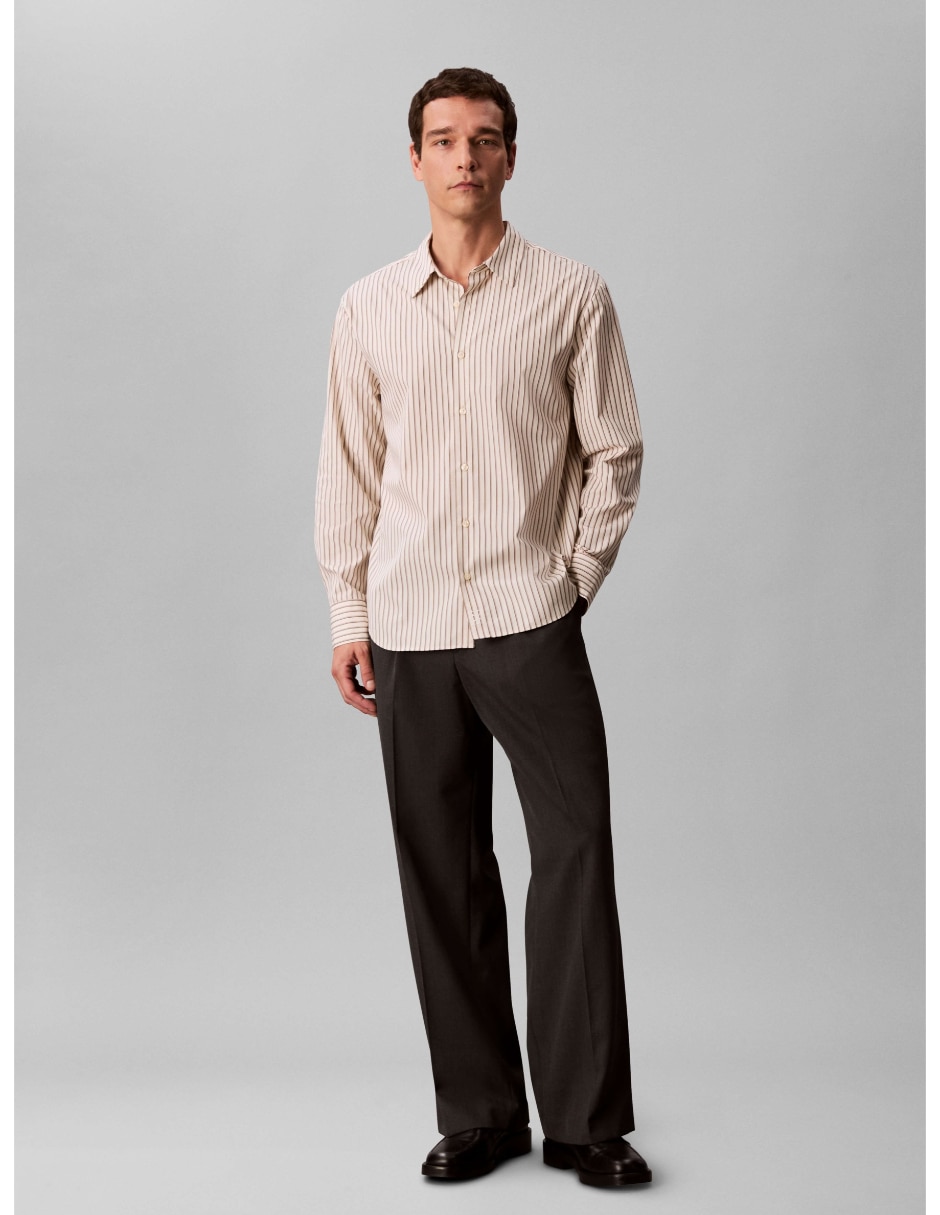 Camisa casual de algodón manga larga para hombre 5