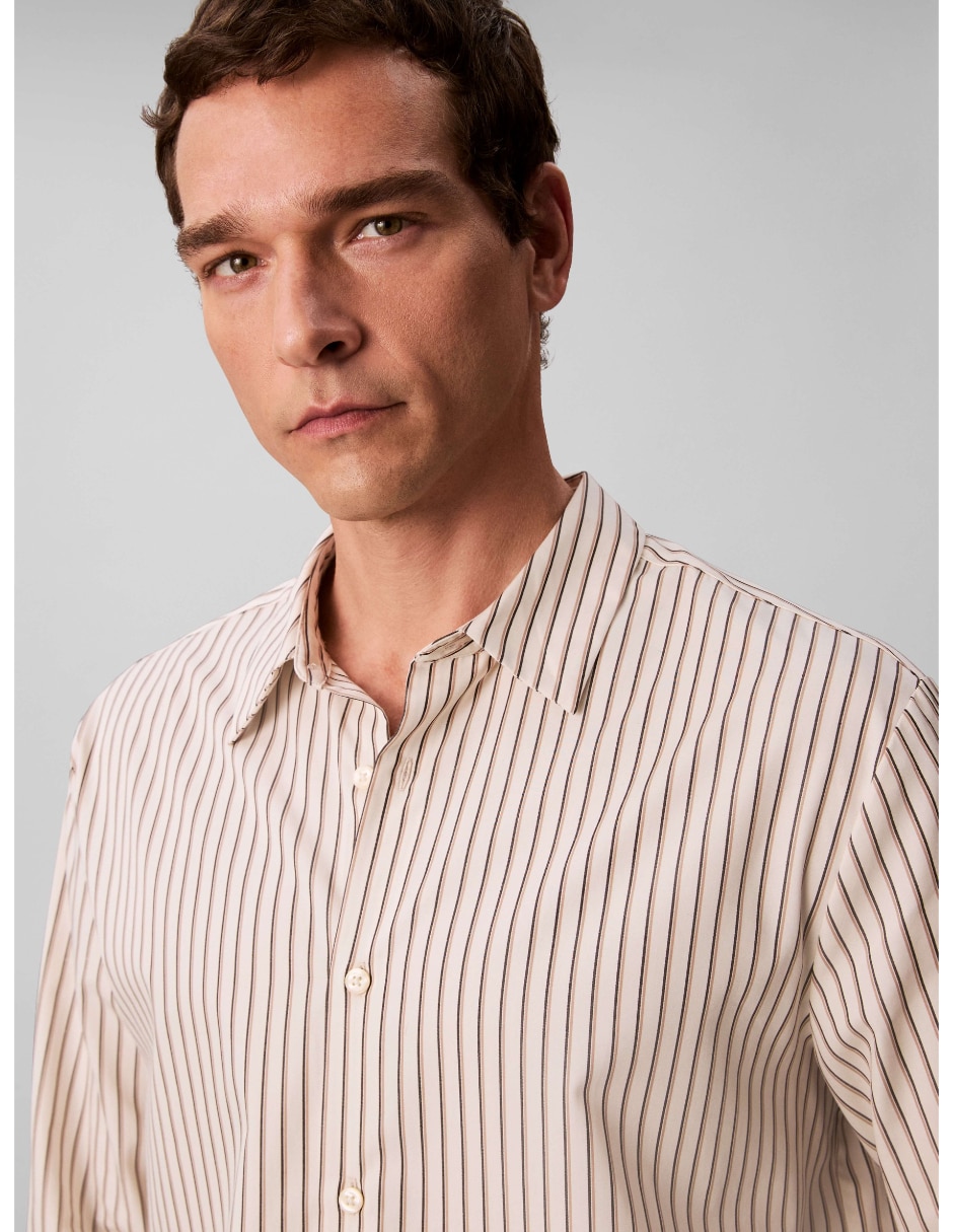 Camisa casual de algodón manga larga para hombre 6