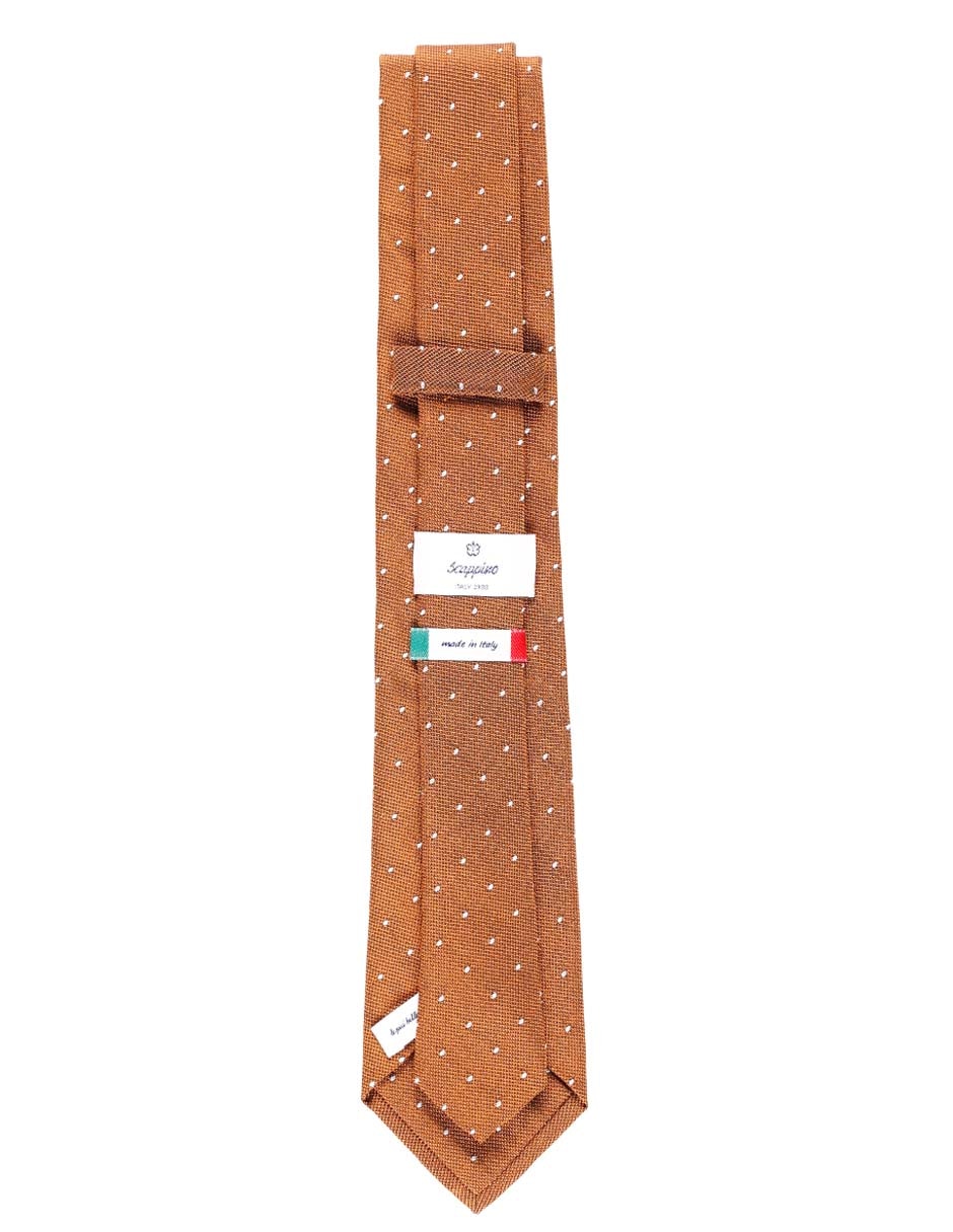 Corbata Scappino regular estampado lunares para hombre