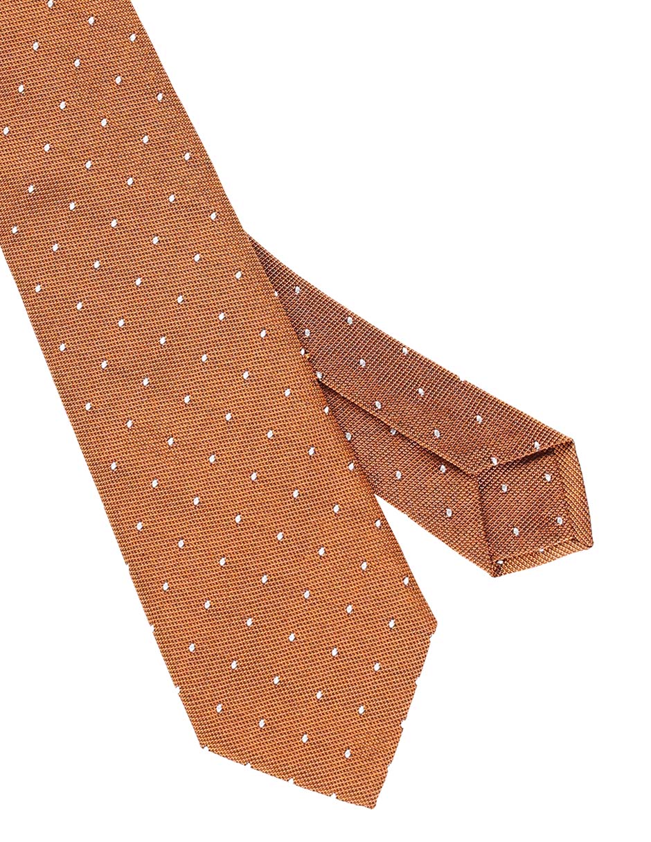 Corbata Scappino regular estampado lunares para hombre
