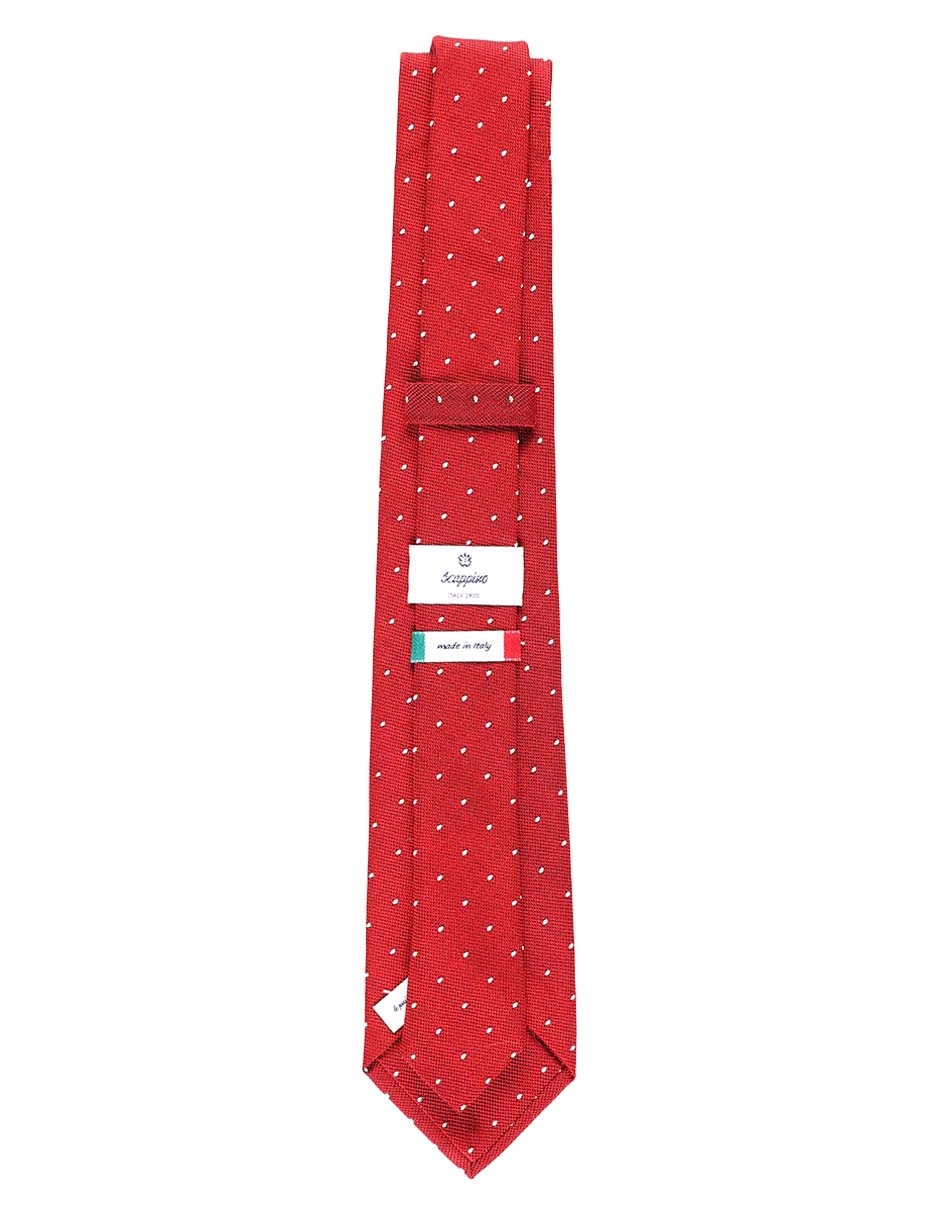 Corbata regular estampado lunares para hombre 2