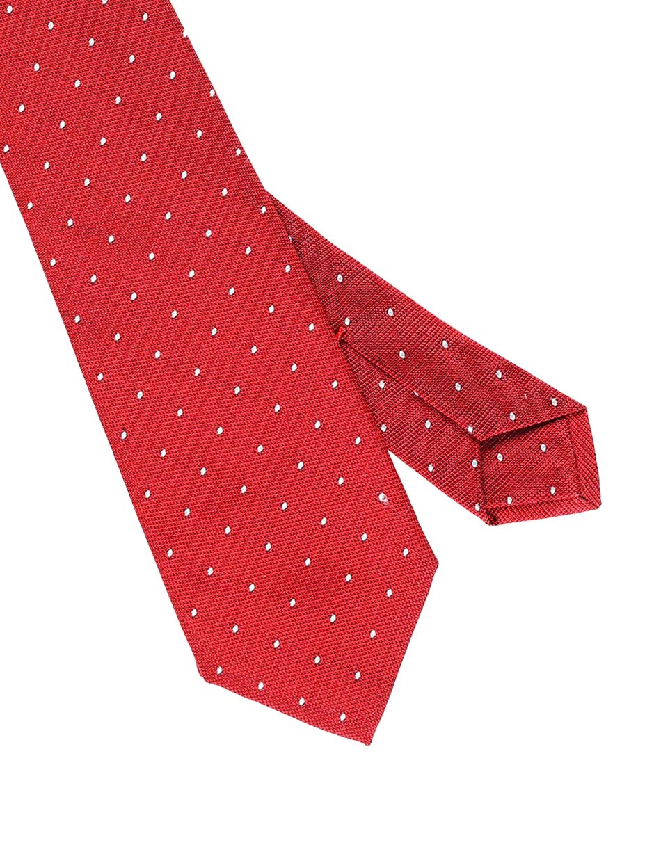 Corbata regular estampado lunares para hombre 3