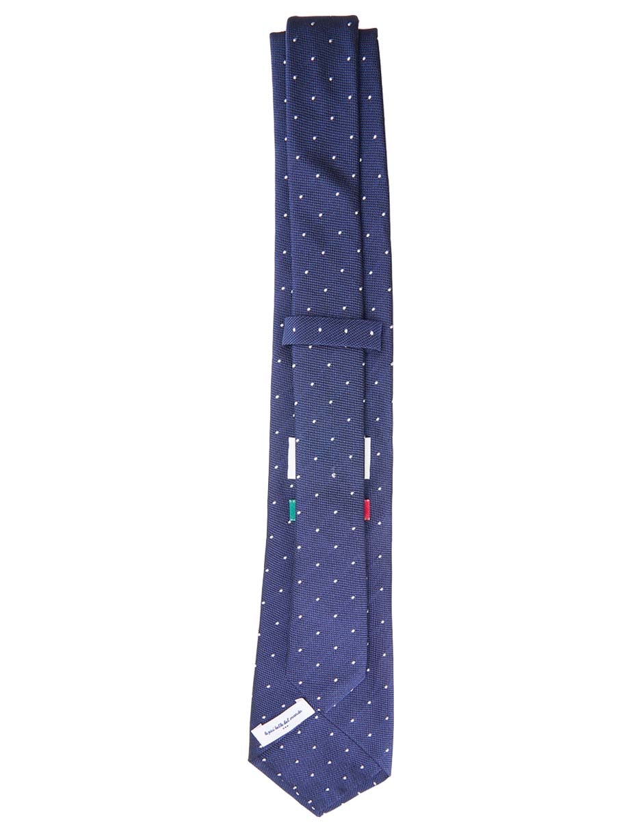 Corbata regular estampado lunares para hombre