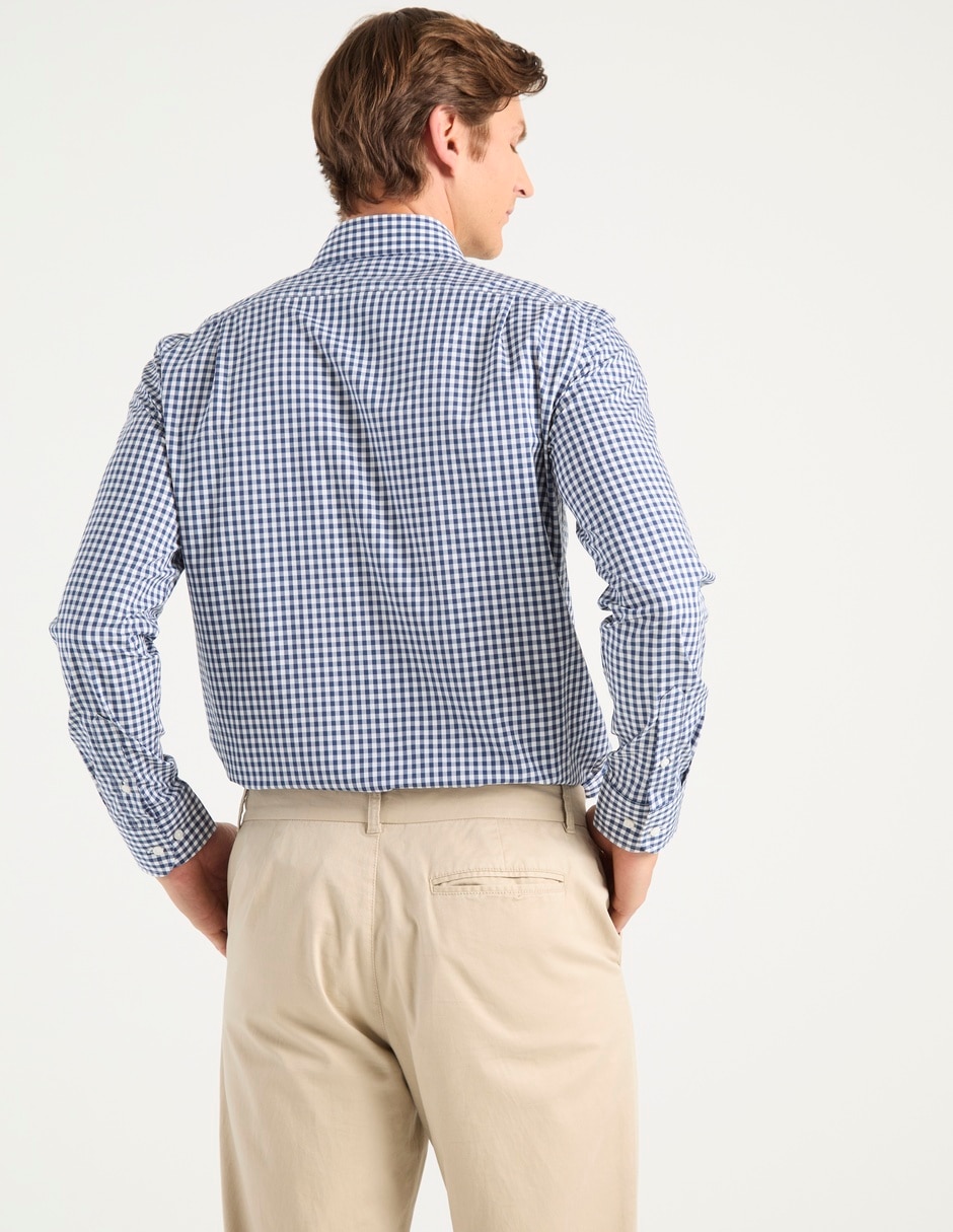 Camisa casual de algodón manga larga para hombre 2
