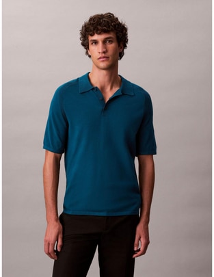 Suéter Calvin Klein cuello camisero para hombre