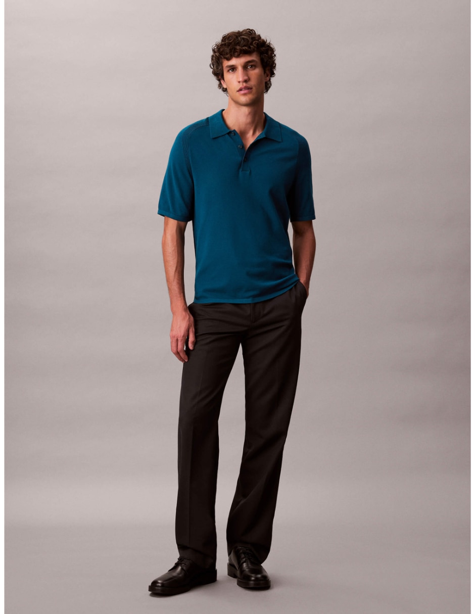 Suéter Calvin Klein cuello camisero para hombre