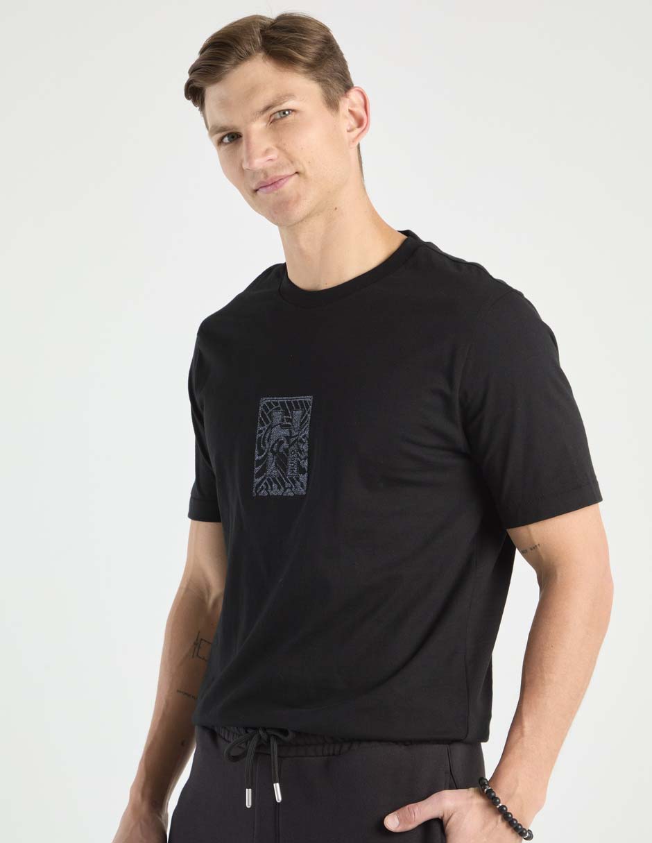 Playera cuello redondo para hombre
