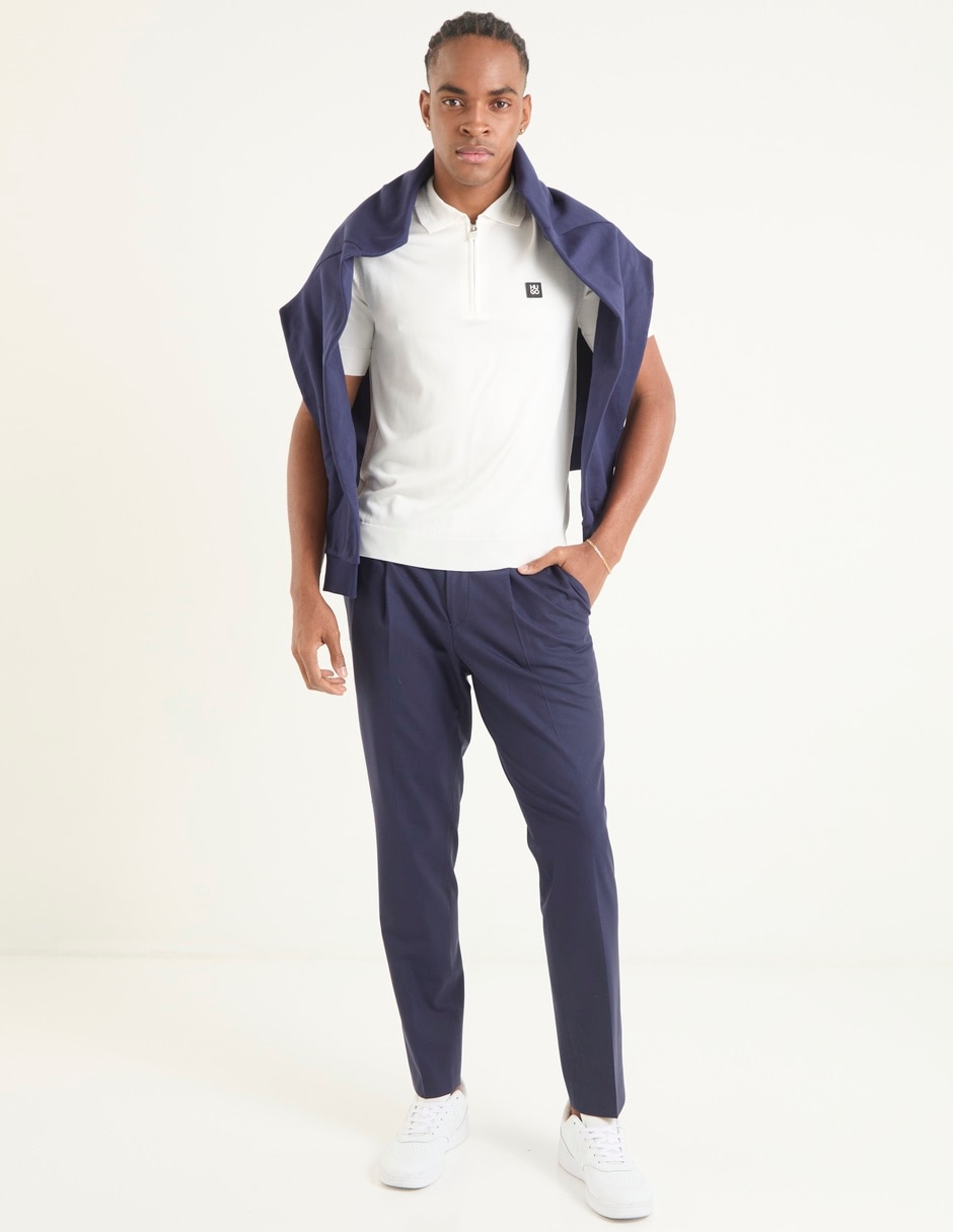 Pantalón técnico slim Hugo de lana para hombre
