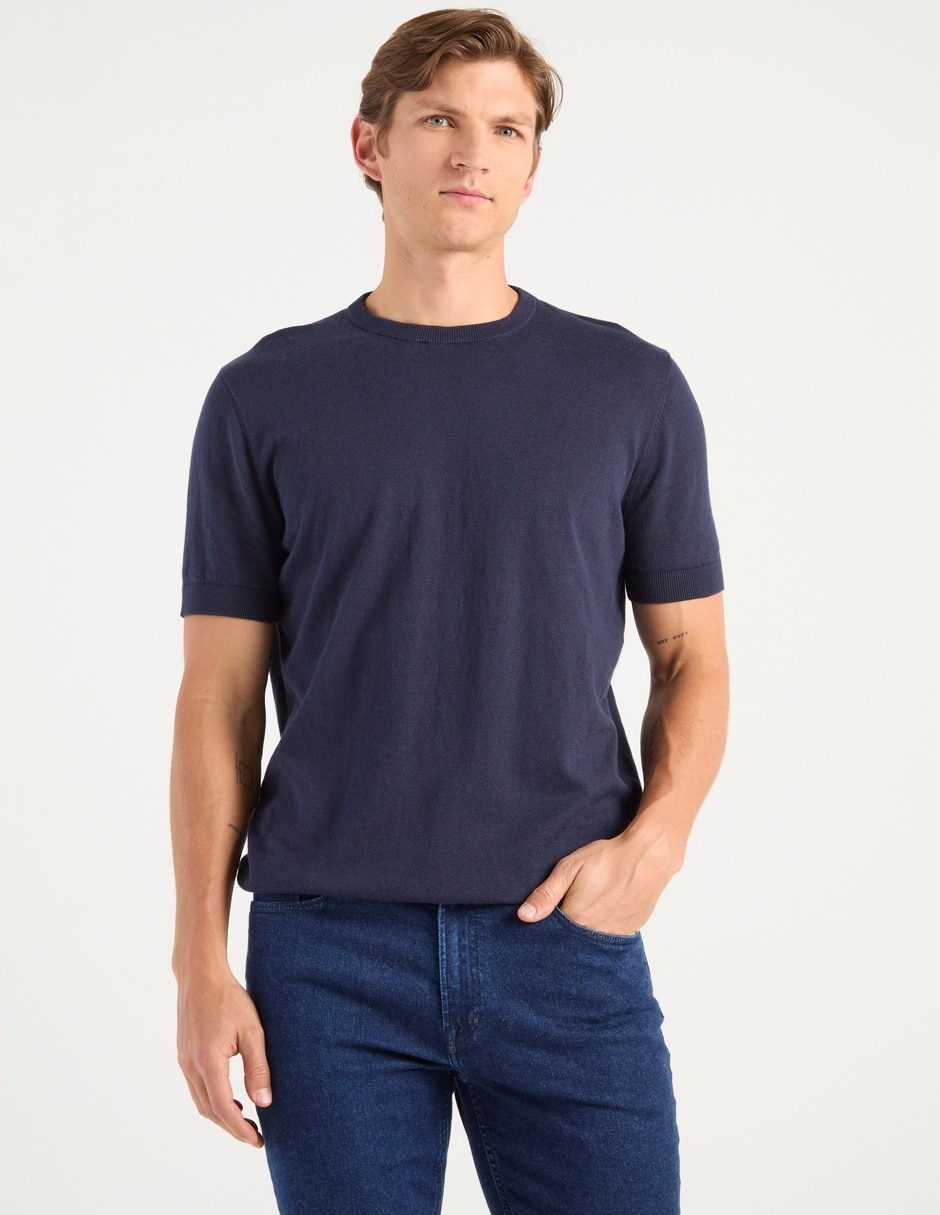 Playera cuello redondo para hombre