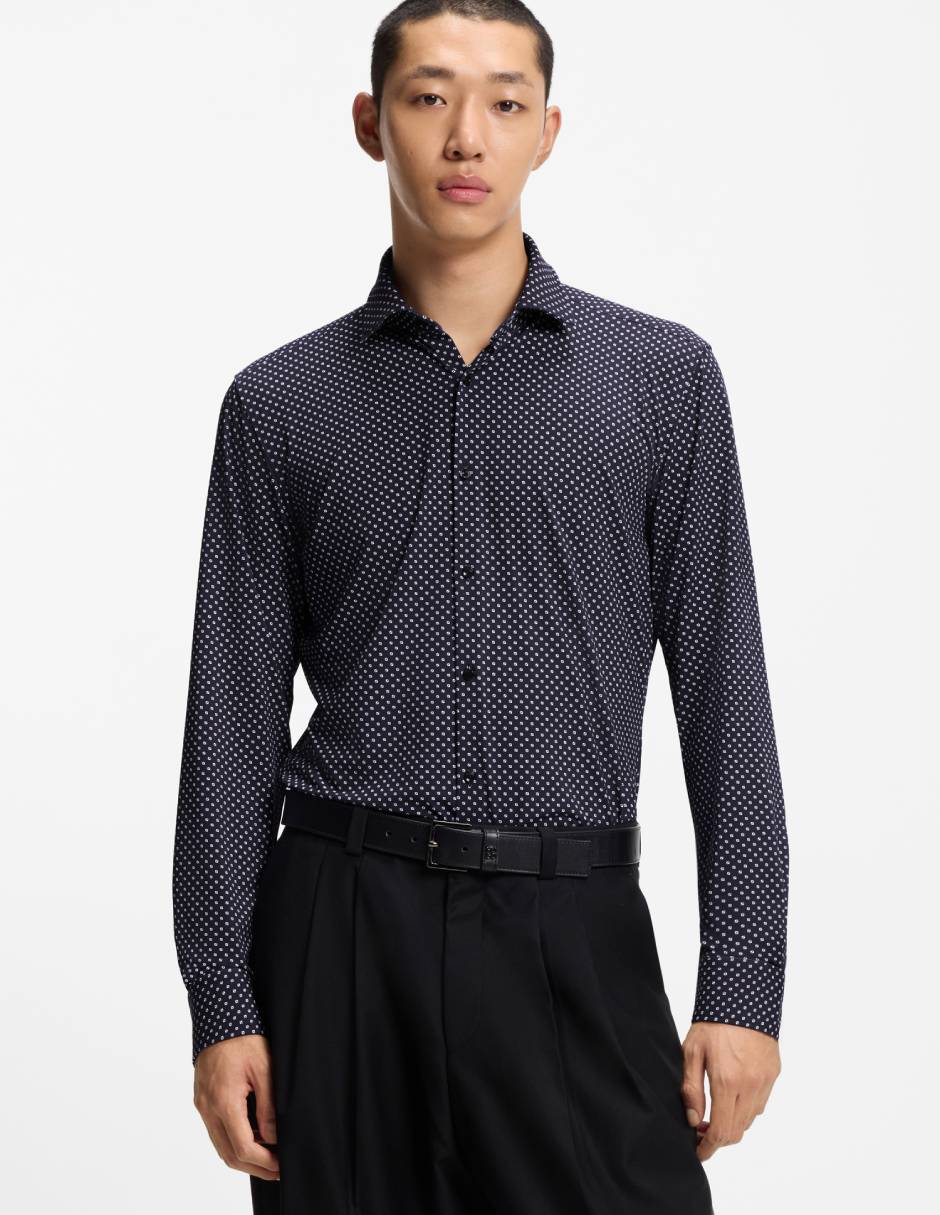 Camisa casual manga larga para hombre