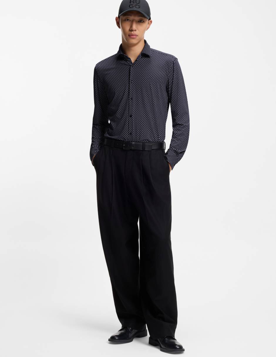 Camisa casual manga larga para hombre