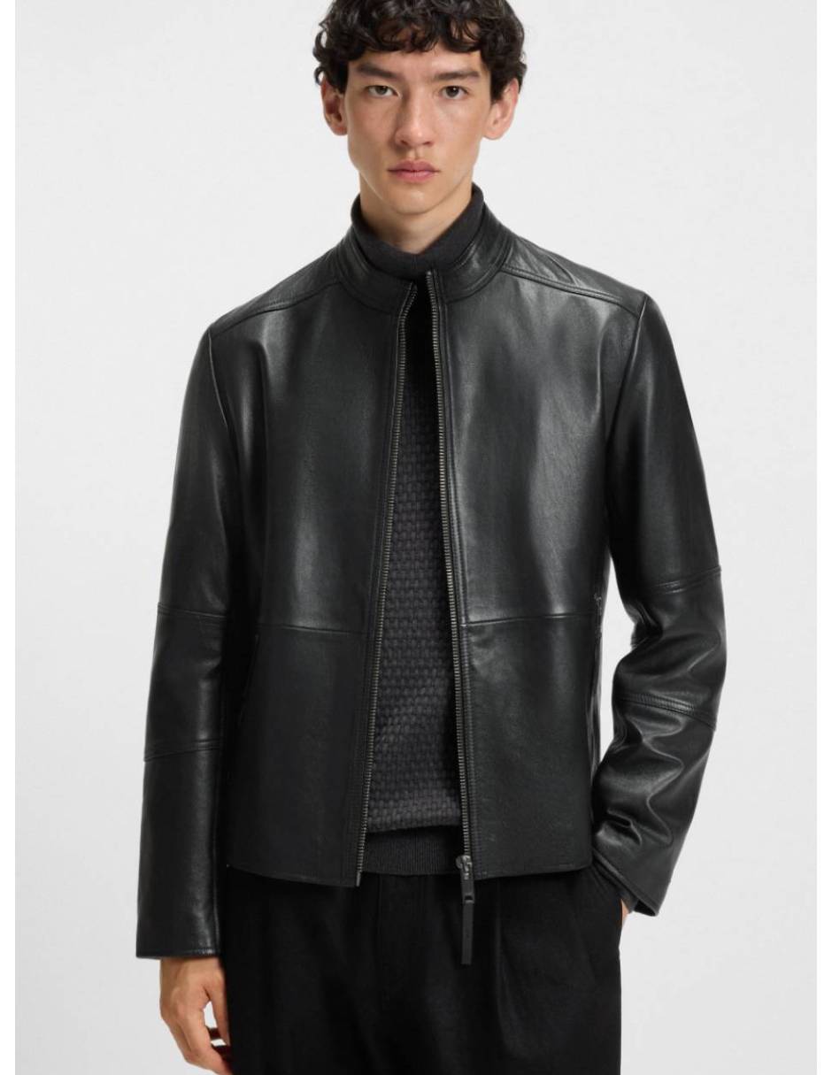 Chamarra para motociclista de piel para hombre Chamarra para motociclista de piel para hombre