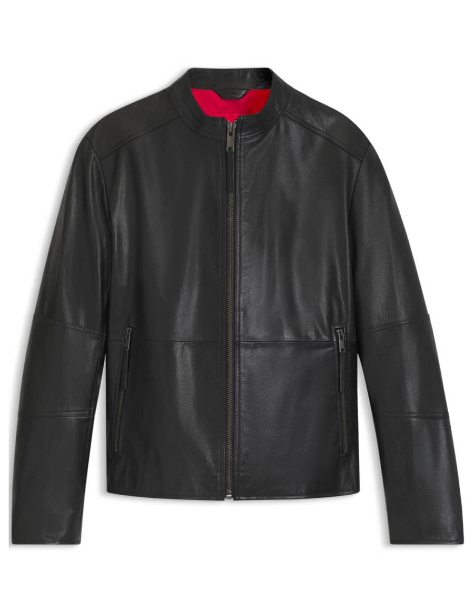 Chamarra para motociclista de piel para hombre 6