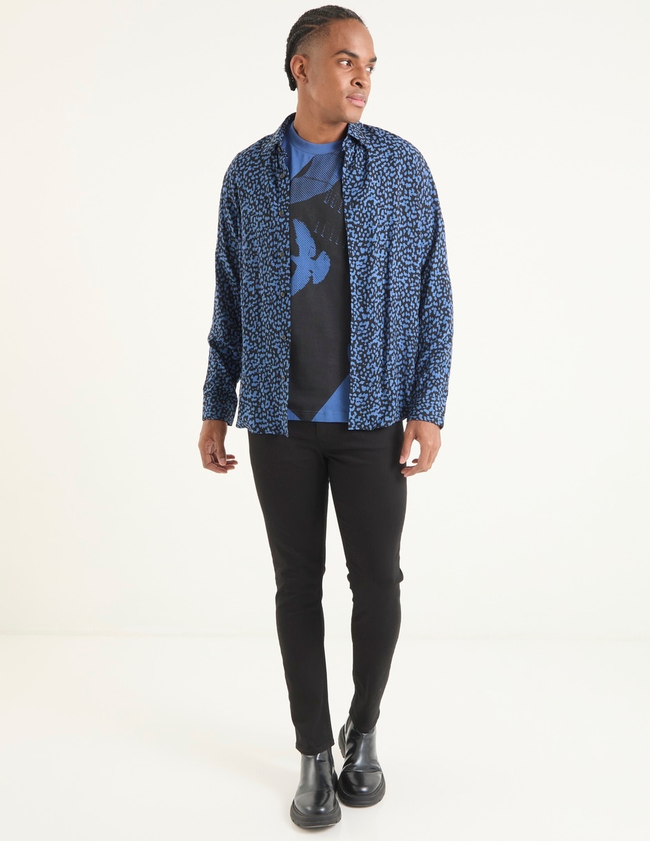 Jeans super skinny Hugo lavado obscuro para hombre