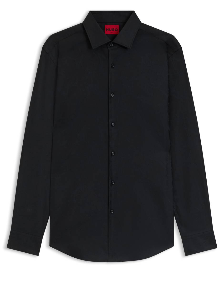 Camisa casual Hugo de algodón manga larga para hombre