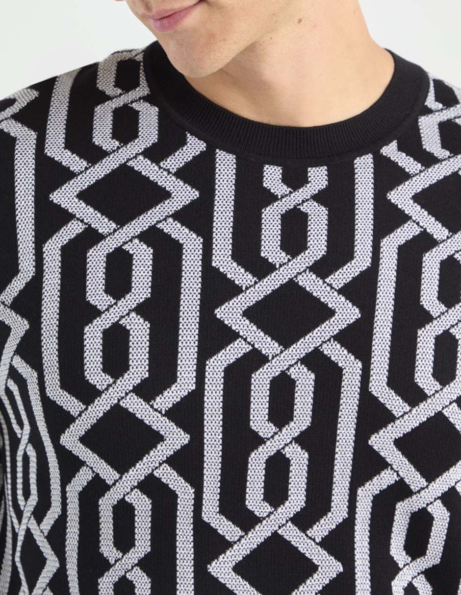 Suéter cuello redondo para hombre 4