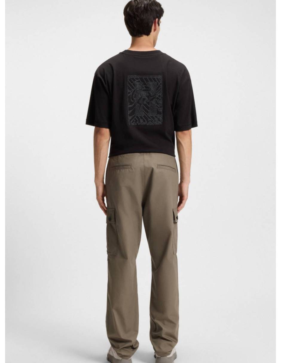 Pantalón casual cargo slim de algodón para hombre 2