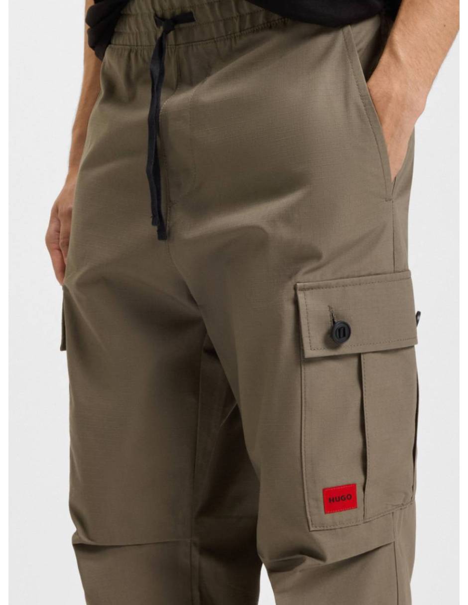 Pantalón casual cargo slim de algodón para hombre 4
