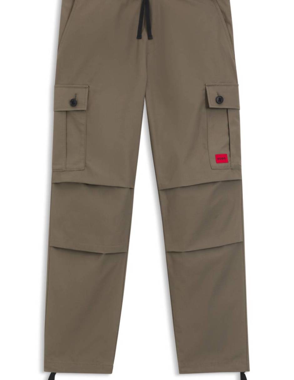 Pantalón casual cargo slim de algodón para hombre 6