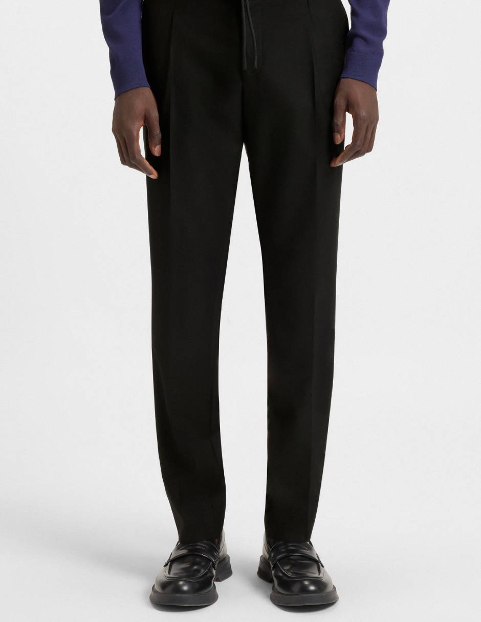 Pantalón de vestir slim de lana para hombre
